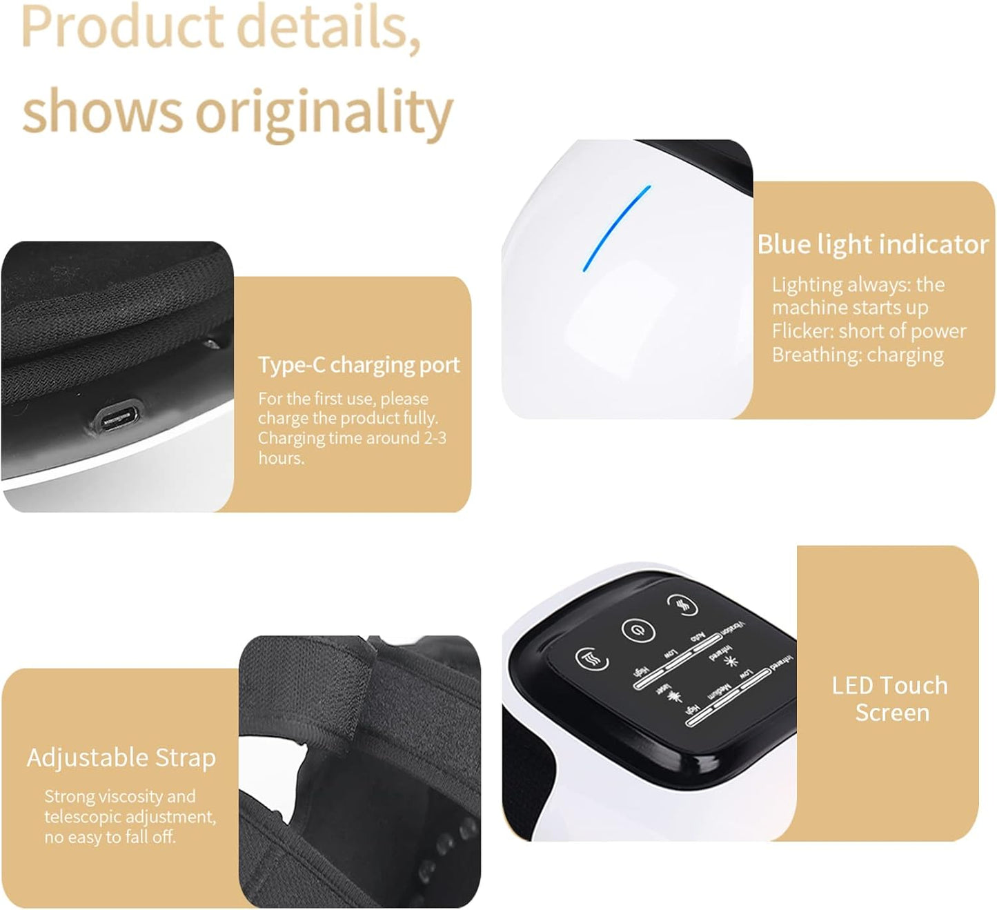 Premium knee massager